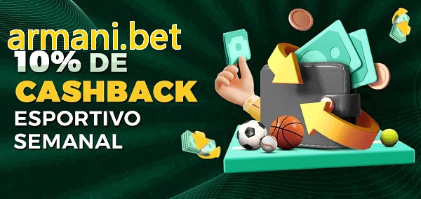 10% de bônus de cashback na armani.bet